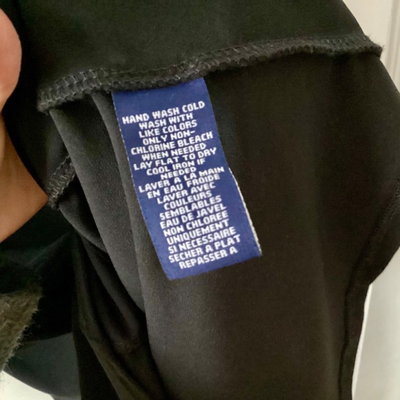 CHAPS Black party cocktail dress XL stretch sheath lace overlay Nude side Ruffle - Picture 8 of 12